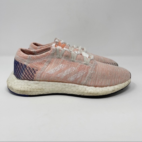 Adidas PureBoost Go Running Shoes Cloud White Mystery Ink - Picture 1 of 8